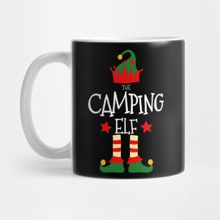 Camping Elf Matching Family Group Christmas Party Pajamas Mug